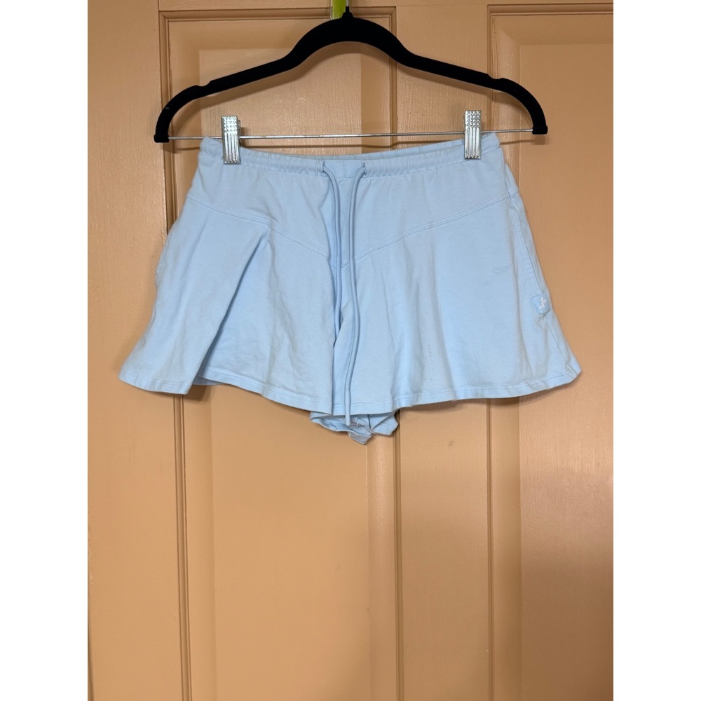 Joy Lab Light Blue Flared Athletic Shorts Drawstring Waist XXS